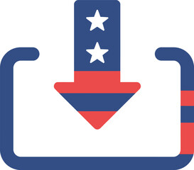 Usa election vote download icon