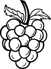 Boysenberry Vector Outline for Logo and Art