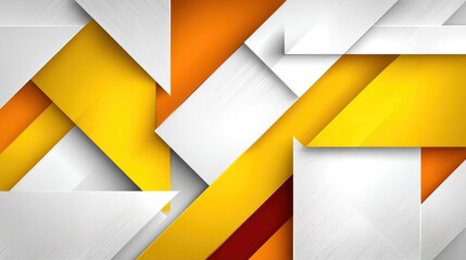 Abstract Minimal Background with Cubes and Triangles in Bright Colors