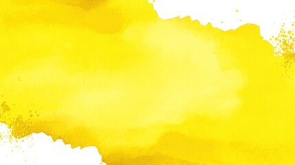 Vibrant Yellow Watercolor Background for Artistic Creations