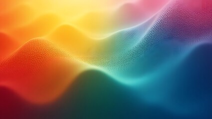 Abstract Gradient Mesh with Dark and Light Color Waves