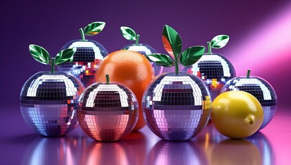 disco ball fruit