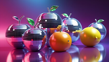 disco ball fruit