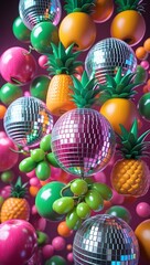 disco ball fruit
