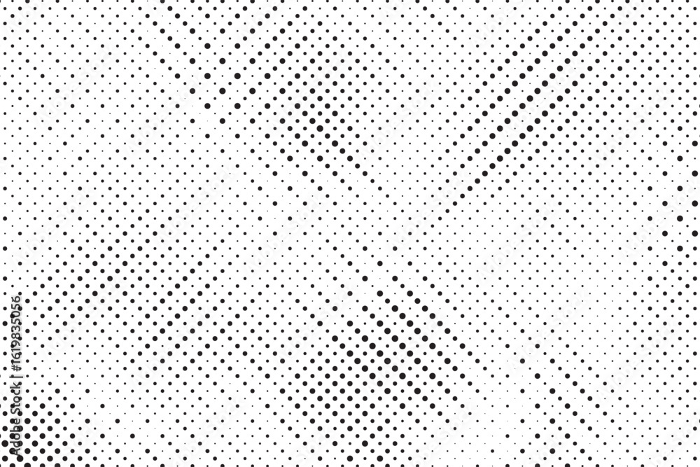 Poster dotted halftone texture background. vanishing grunge gritty noise wallpaper. monochrome pop art grad