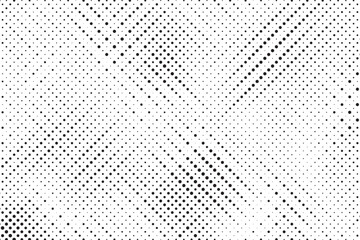 Dotted halftone texture background. Vanishing grunge gritty noise wallpaper. Monochrome pop art gradient overlay. Weathered pixelated raster comic backdrop. Vector bitmap fading subtle surface.