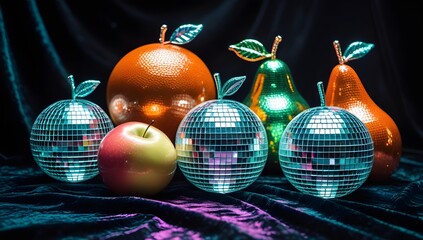 disco ball fruit