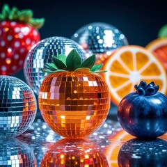 disco ball fruit