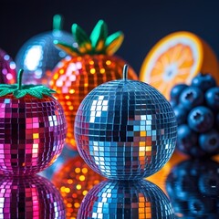 disco ball fruit