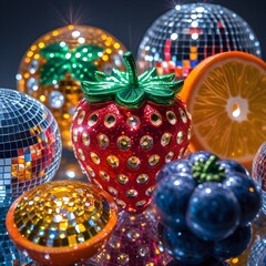disco ball fruit