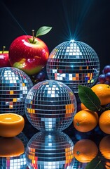 disco ball fruit