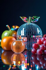 disco ball fruit