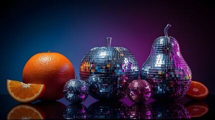 disco ball fruit