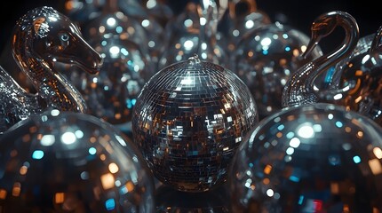 Disco Mirror Ball Creatures