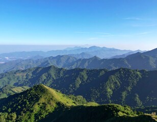 Naklejka premium Mountain range vista