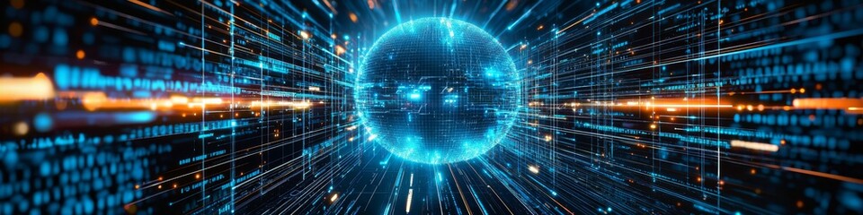 Obraz premium Abstract technologies shaping global communication systems.