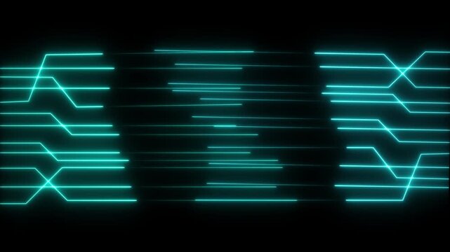 BLEO lines abstract futuristic technology background. Seamless loop animation black background. Lasers - mov - abstract light background, abstract ...