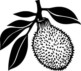 Durian Exotic Fruit Vector for Logo Art