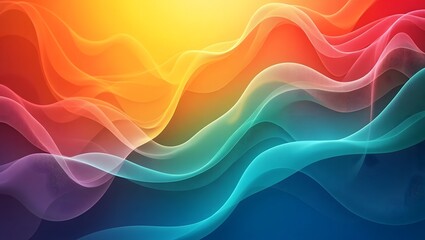 Abstract Flowing Gradient with Soft Color Mesh