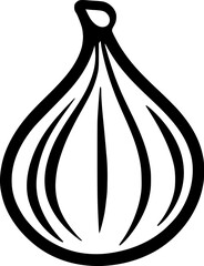 Fig Fruit Line Drawing Vector for Logos