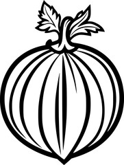 Gooseberry Line Art Vector for Coloring Page