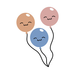 Smiling Feeling Emotion Happy Balloons