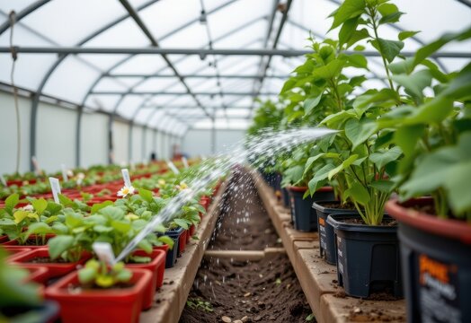 watering schedules in greenhouse drip systems are adjusted seasonally to match plant demand and reduce unnecessary water use during cooler months.
