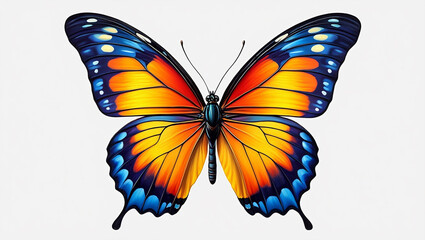 Obraz premium butterfly on white background