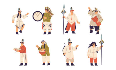 Vivid and Colorful Characters Illustrations Dedicated to Vibrant Cultural Themes and Heritage