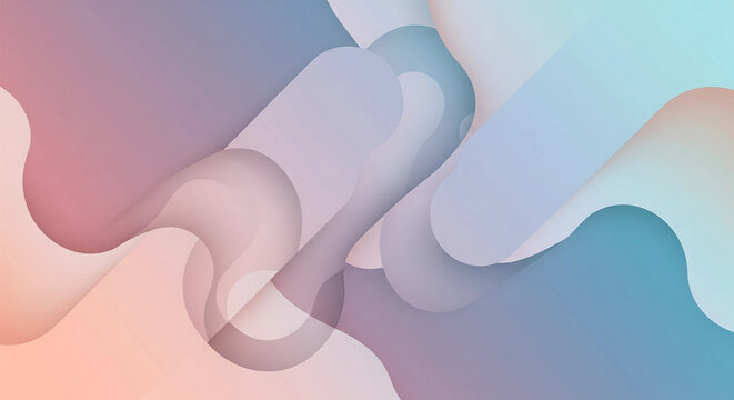 abstract background vector illustration, Abstract 3D Background with Soft Pastel Layers