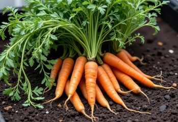 carrots thrive in deep loose greenhouse soil and offer steady root harvests with year round planting and staggered cycles.