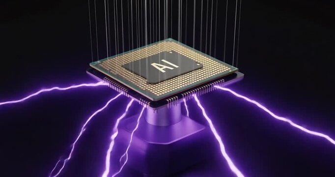 Ai processor high tech image
