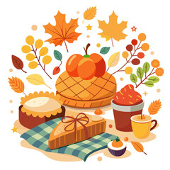 apple pie and cup of tea