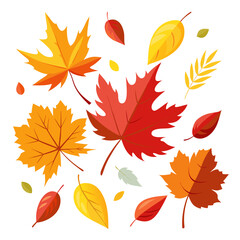 Obraz premium autumn leaves seamless pattern