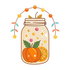 jar of orange jam