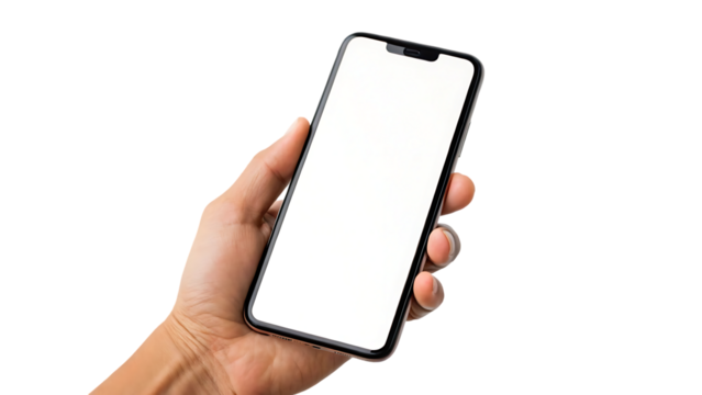 modern collage hand holding smartphone concept of recording and sending voice message communication interaction social media chat isolated on white background