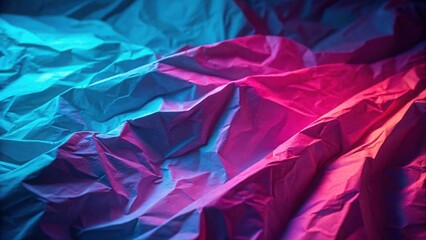 Abstract crumpled material with light effects