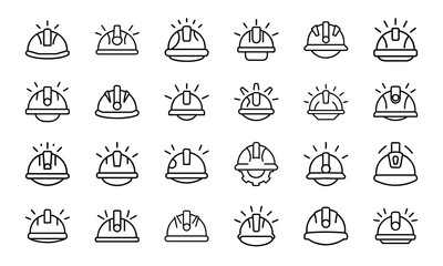 A comprehensive collection of outline icons representing modern business, technology, professional services, and workplace concepts.