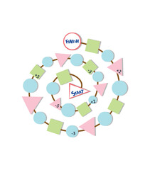 Vector boardgame for children