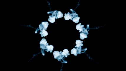 3D Sperm Cells Swimming in Circular Pattern

