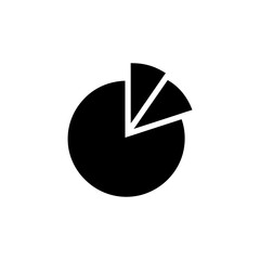 Simple Pie Chart Icon for Data, Statistics, and Analytics Visualization