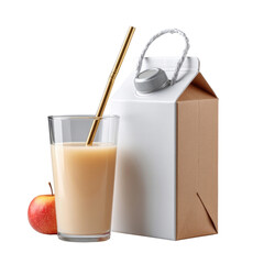 A refreshing glass of milk next to a clear bottle of milk, perfectly capturing the essence of dairy freshness and a wholesome beverage choice for everyday enjoyment.