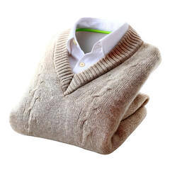 A cozy knitted sweater in a soft fabric featuring a classic design that invokes warmth and comfort, perfect for fashion lovers seeking style and coziness during the cooler seasons.
