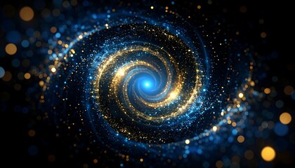 Abstract swirling cosmic vortex