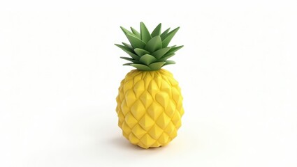 A stylized, geometric pineapple illustration.