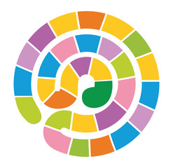 Obraz premium Vector boardgame for children