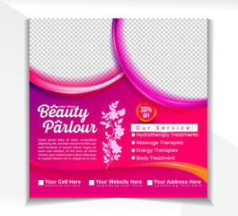 Beauty parlour poster design
