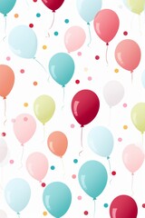 Pattern of colored balloons