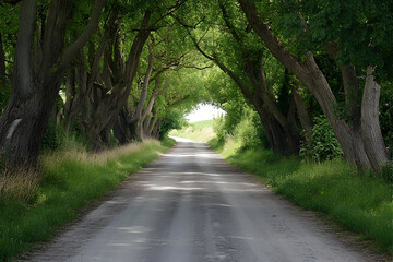 Obraz premium road in the forest