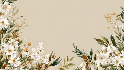 Delicate floral arrangement in muted tones.